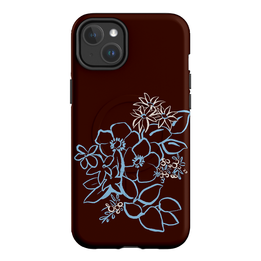 Mocha Posy Printed Phone Cases iPhone 14 Plus / Armoured MagSafe by Typoflora - The Dairy