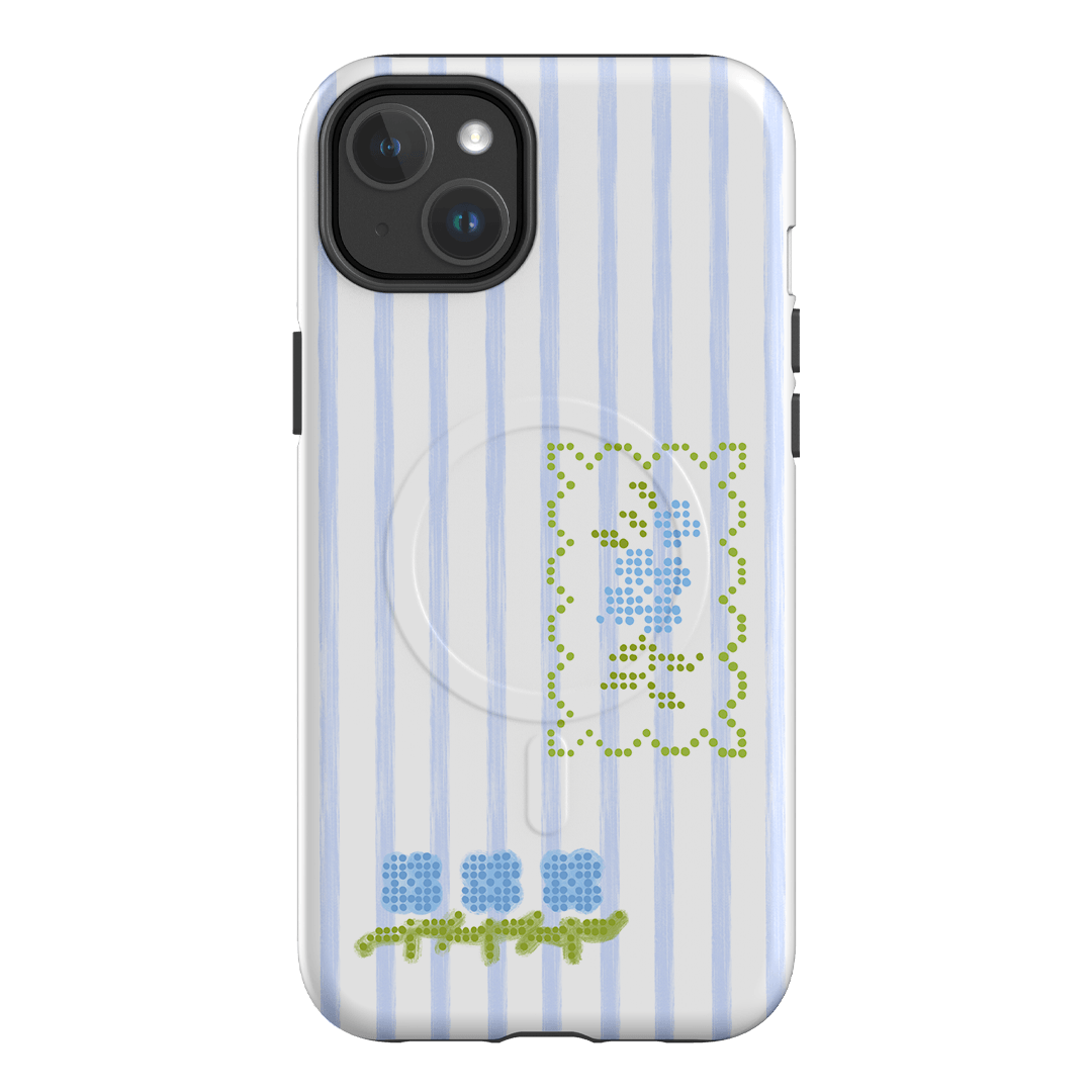 Patchwork Blue Printed Phone Cases iPhone 14 Plus / Armoured MagSafe by Kayla Carr - The Dairy