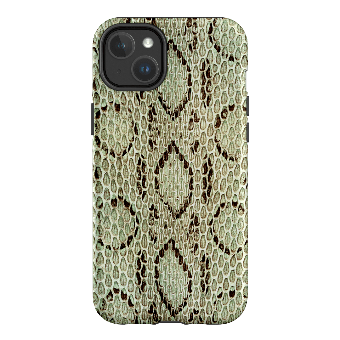 Pistachio Python Printed Phone Cases iPhone 14 Plus / Armoured MagSafe by The Dairy - The Dairy