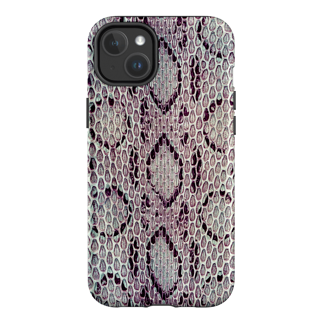 Plum Python Printed Phone Cases iPhone 14 Plus / Armoured MagSafe by The Dairy - The Dairy