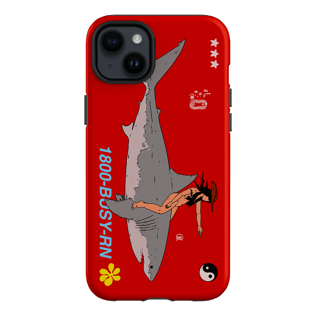 1800-Busy Rn in Red Printed Phone Cases iPhone 14 Plus / Armoured by Easty Beasty - The Dairy