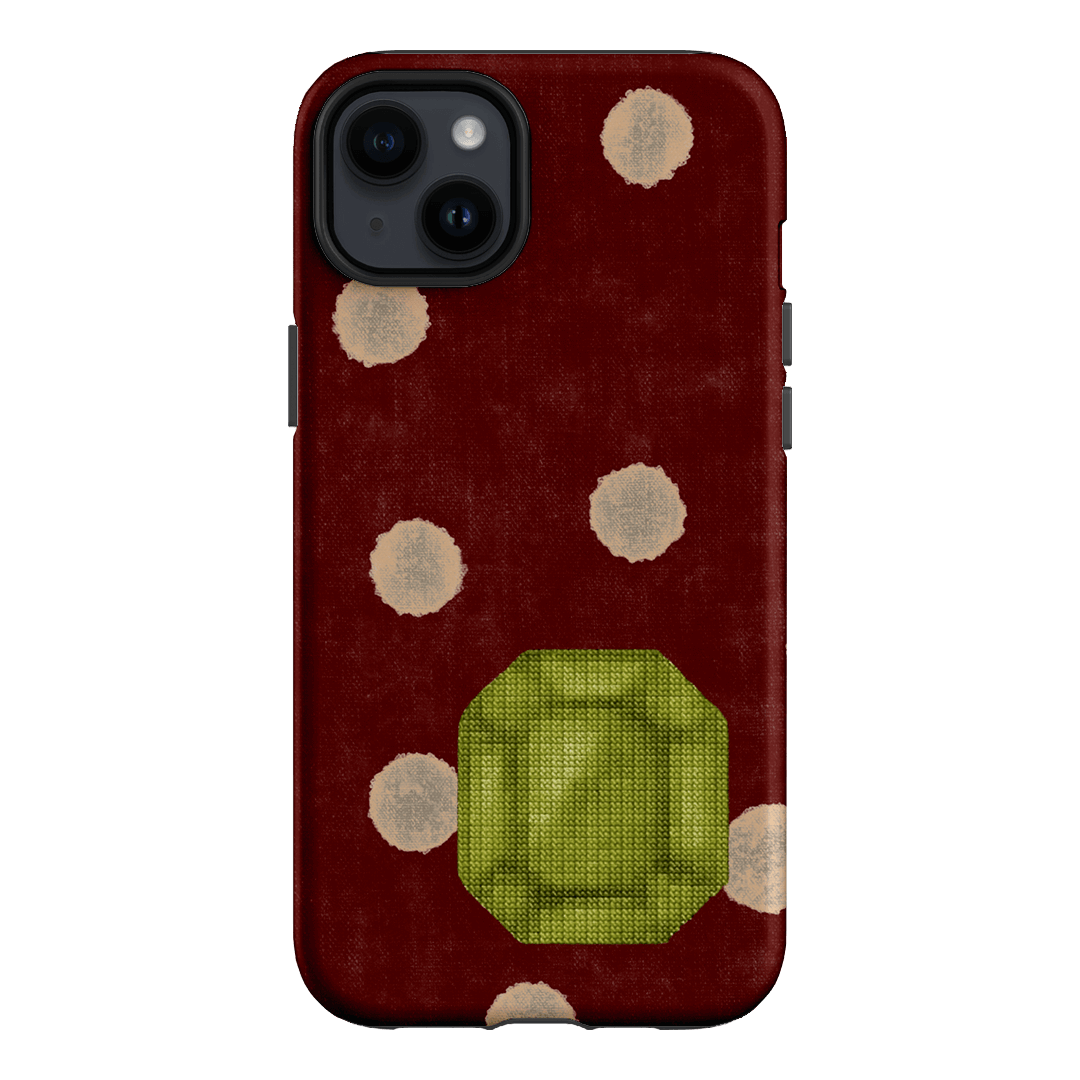 August Peridot Printed Phone Cases iPhone 14 Plus / Armoured by Joiana - The Dairy