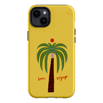 Bon Voyage Yellow Printed Phone Cases iPhone 14 Plus / Armoured by Marie Fauritte - The Dairy