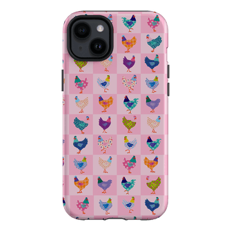 Checkered Chickens Printed Phone Cases iPhone 14 Plus / Armoured by Kayla Henley - The Dairy