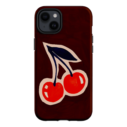 Cherries Printed Phone Cases iPhone 14 Plus / Armoured by Studio Bon - The Dairy
