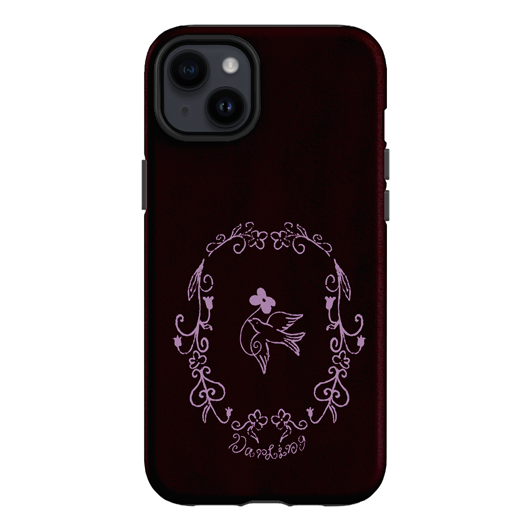 Darling Burgundy Printed Phone Cases by The Dairy - The Dairy