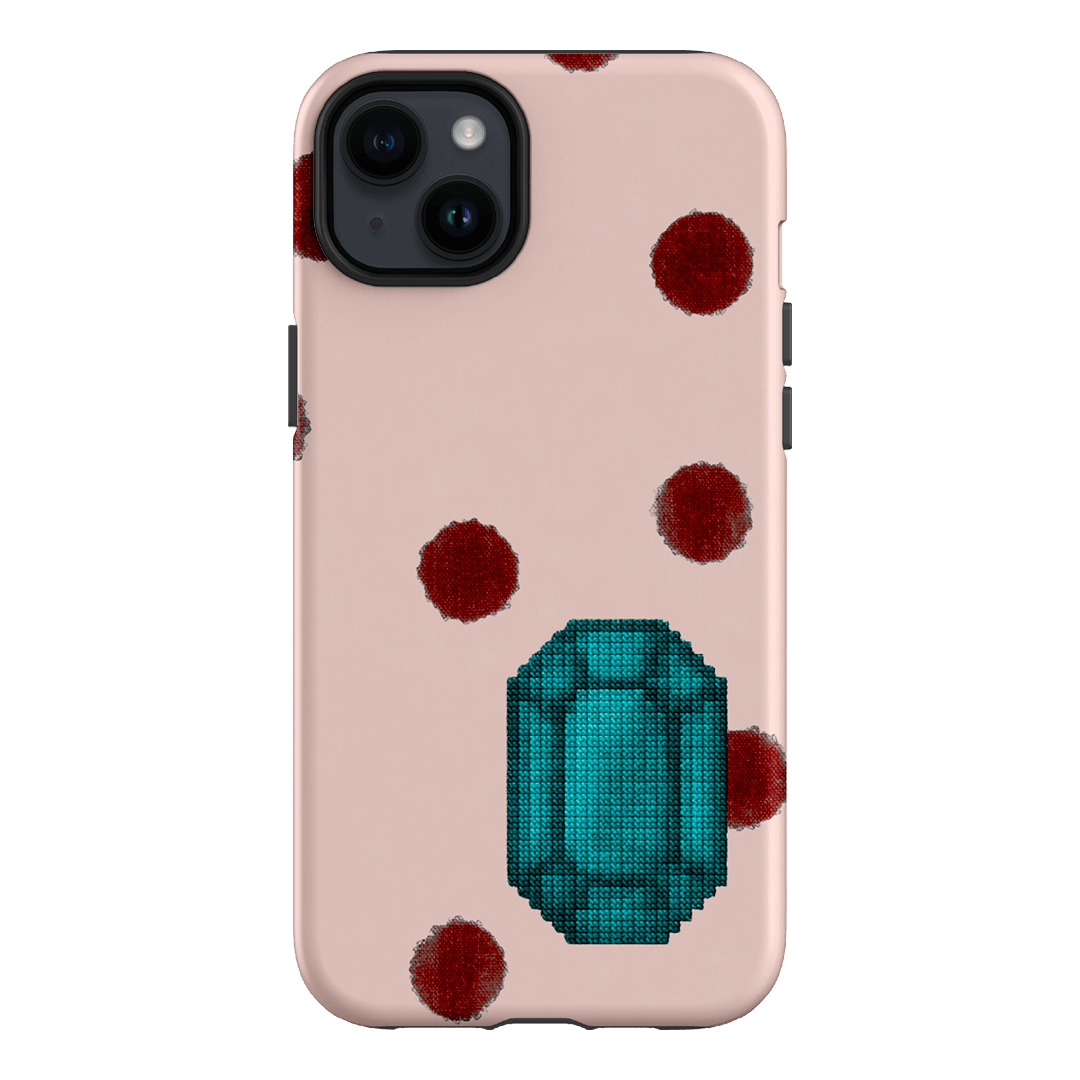 December Turquoise Printed Phone Cases iPhone 14 Plus / Armoured by Joiana - The Dairy