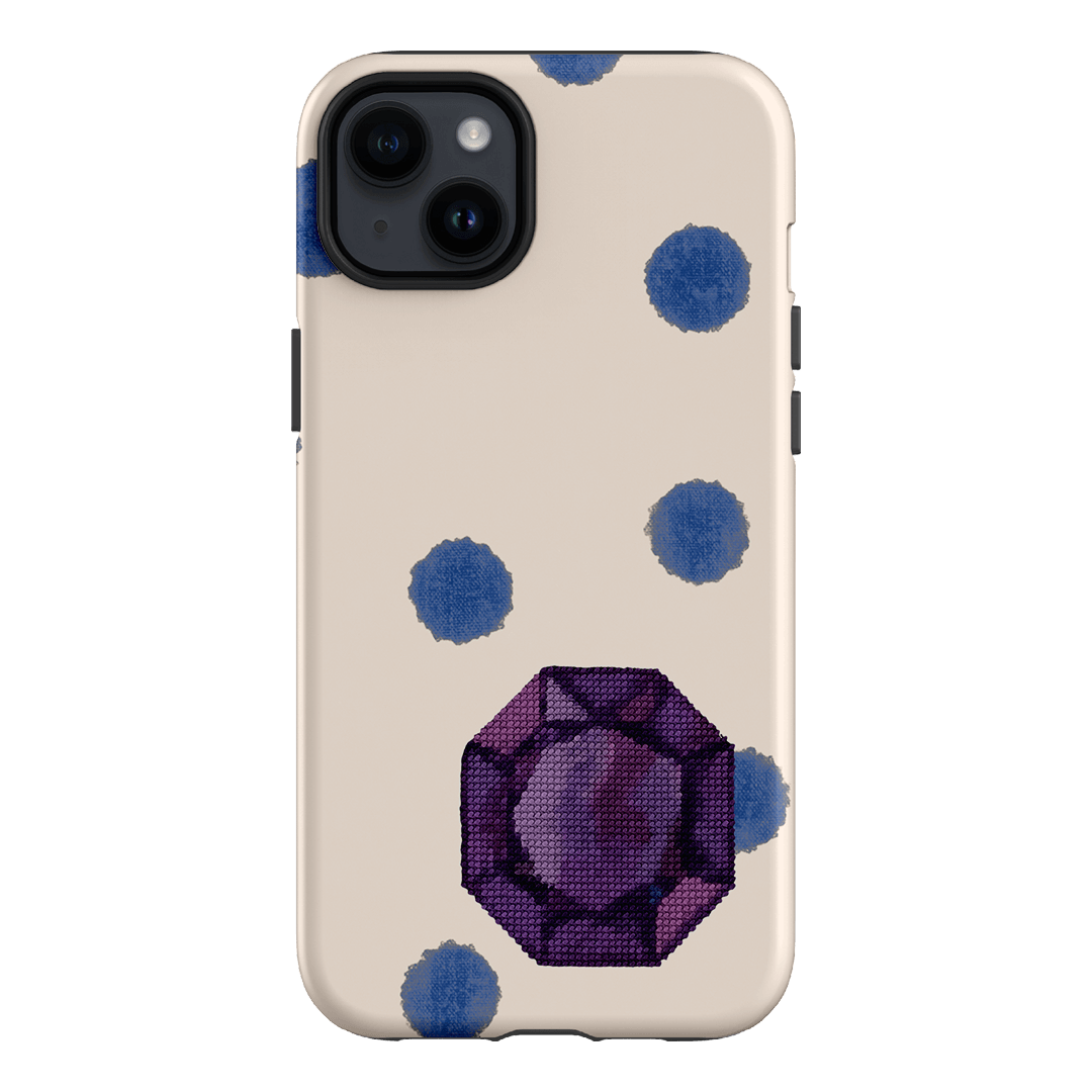 February Amethyst Printed Phone Cases iPhone 14 Plus / Armoured by Joiana - The Dairy