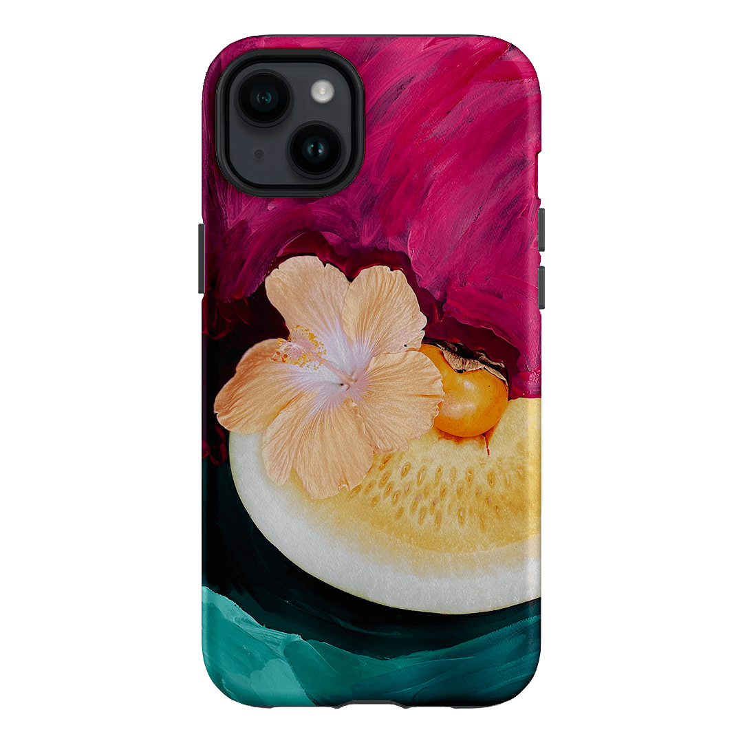 Hibiscus Melon Printed Phone Cases iPhone 14 Plus / Armoured by Nicole Nelius - The Dairy