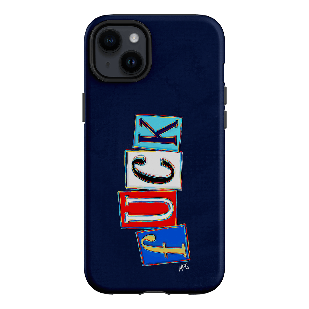 Lil Fcks Blue Printed Phone Cases iPhone 14 Plus / Armoured by Margarbs Art - The Dairy