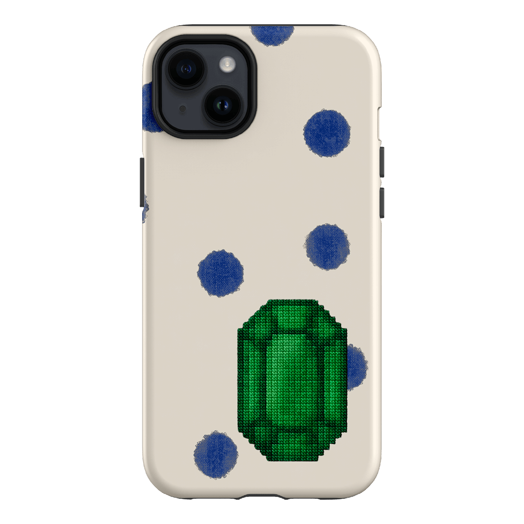 May Emerald Printed Phone Cases iPhone 14 Plus / Armoured by Joiana - The Dairy