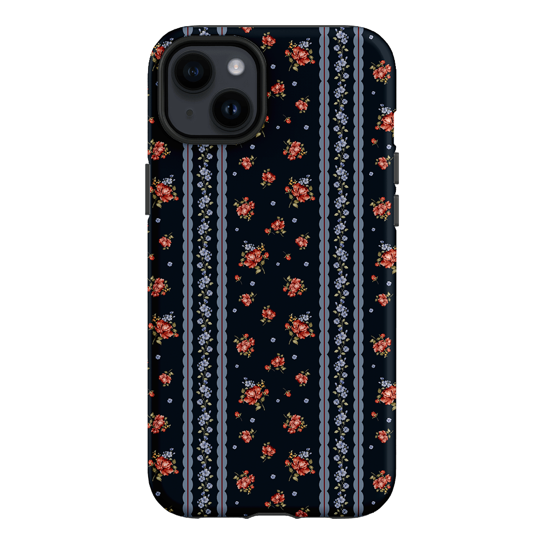Midnight Stripe Printed Phone Cases iPhone 14 Plus / Armoured by Kasiags Art - The Dairy