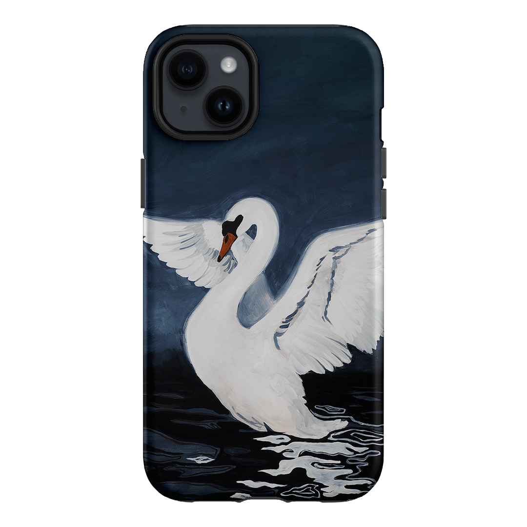 Midnight Swan Printed Phone Cases iPhone 14 Plus / Armoured by Lisa Hu - The Dairy