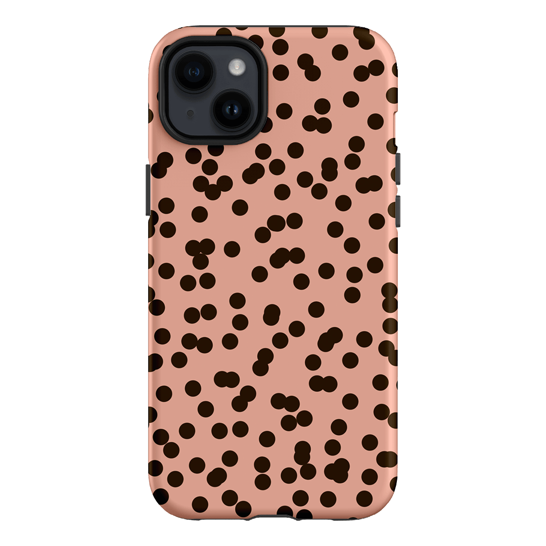 Mini Confetti Pink Chocolate Printed Phone Cases iPhone 14 Plus / Armoured by Veronica Tucker - The Dairy