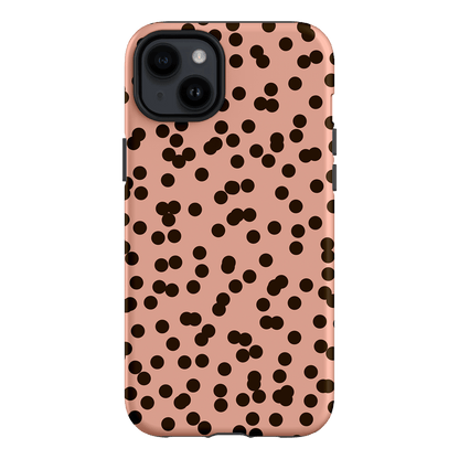 Mini Confetti Pink Chocolate Printed Phone Cases iPhone 14 Plus / Armoured by Veronica Tucker - The Dairy