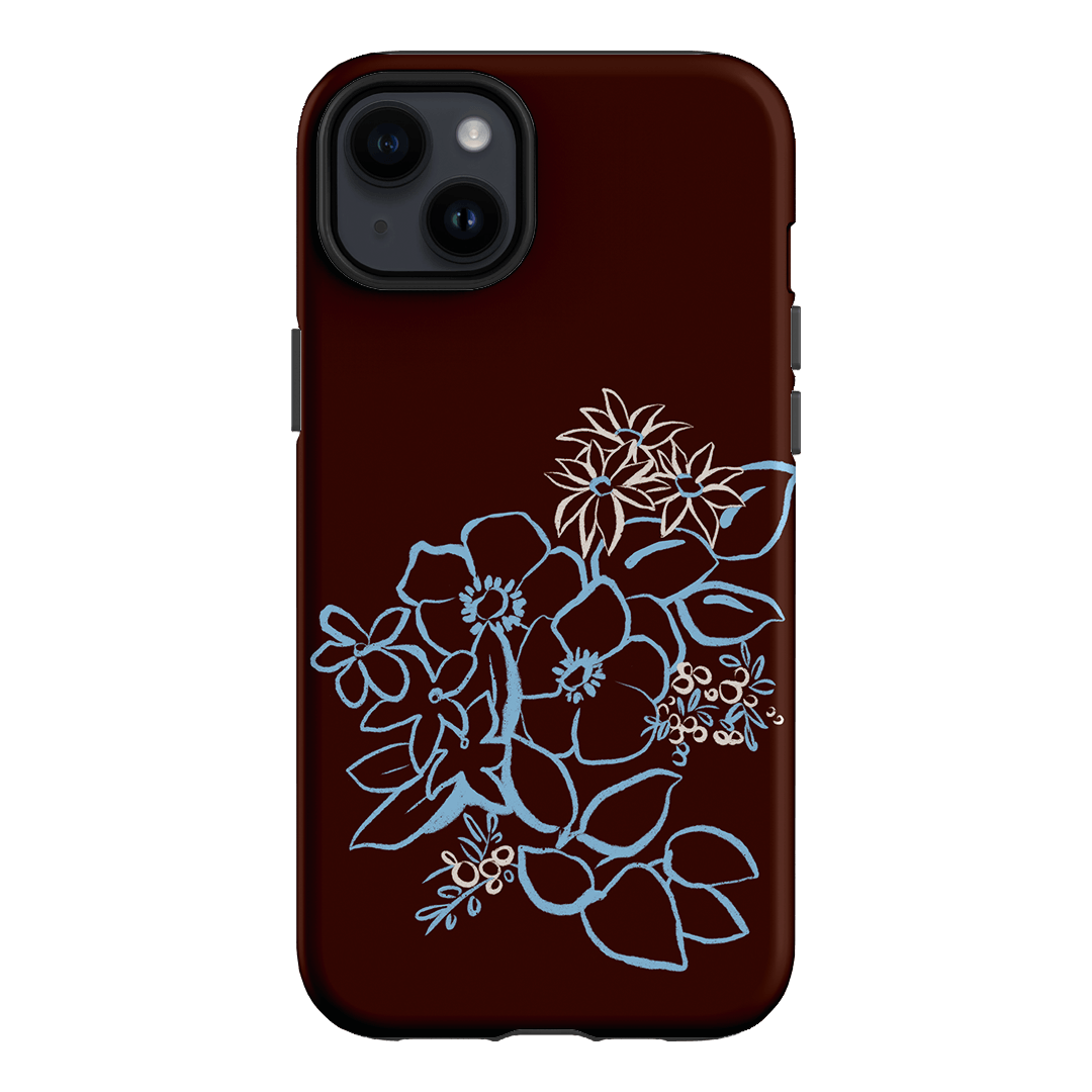 Mocha Posy Printed Phone Cases iPhone 14 Plus / Armoured by Typoflora - The Dairy