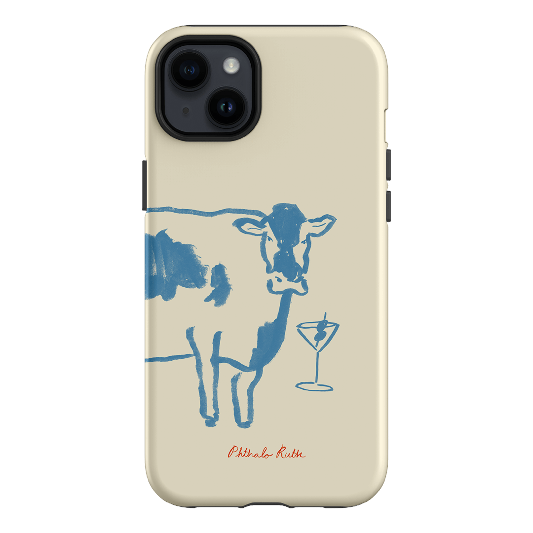 Mootini Blue Printed Phone Cases iPhone 14 Plus / Armoured by Phthalo Ruth - The Dairy