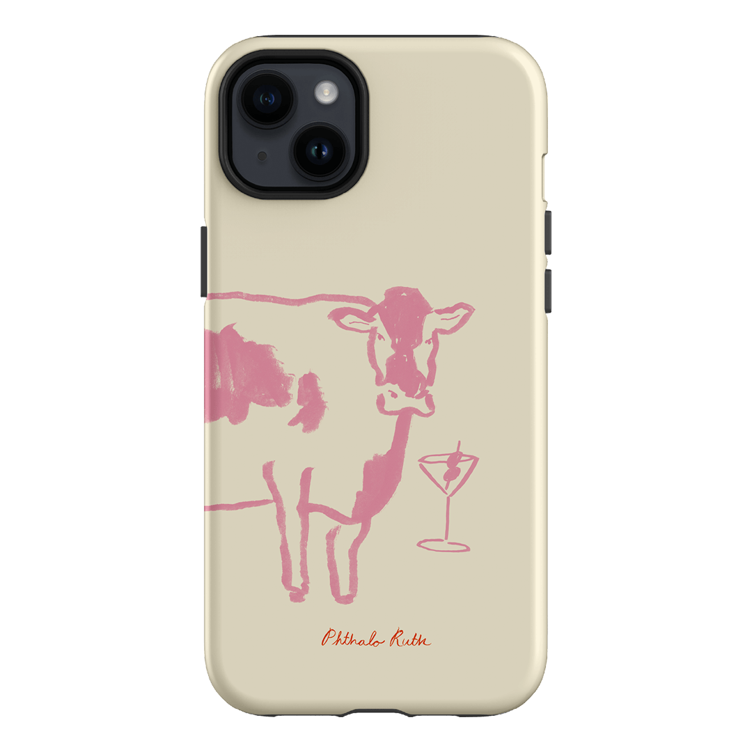 Mootini Pink Printed Phone Cases iPhone 14 Plus / Armoured by Phthalo Ruth - The Dairy