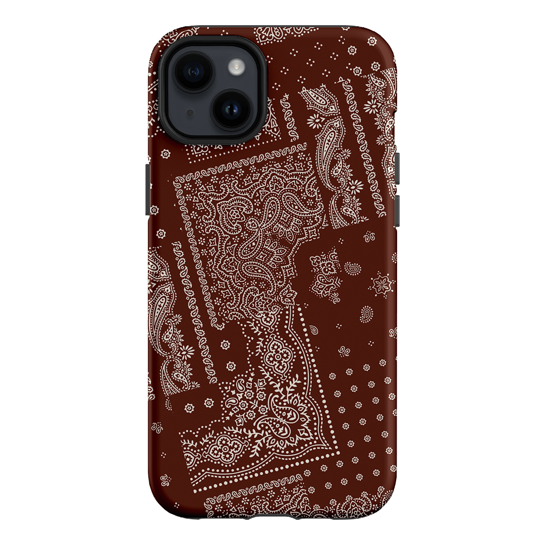 Paisley Cinnamon Printed Phone Cases iPhone 14 Plus / Armoured by The Dairy - The Dairy