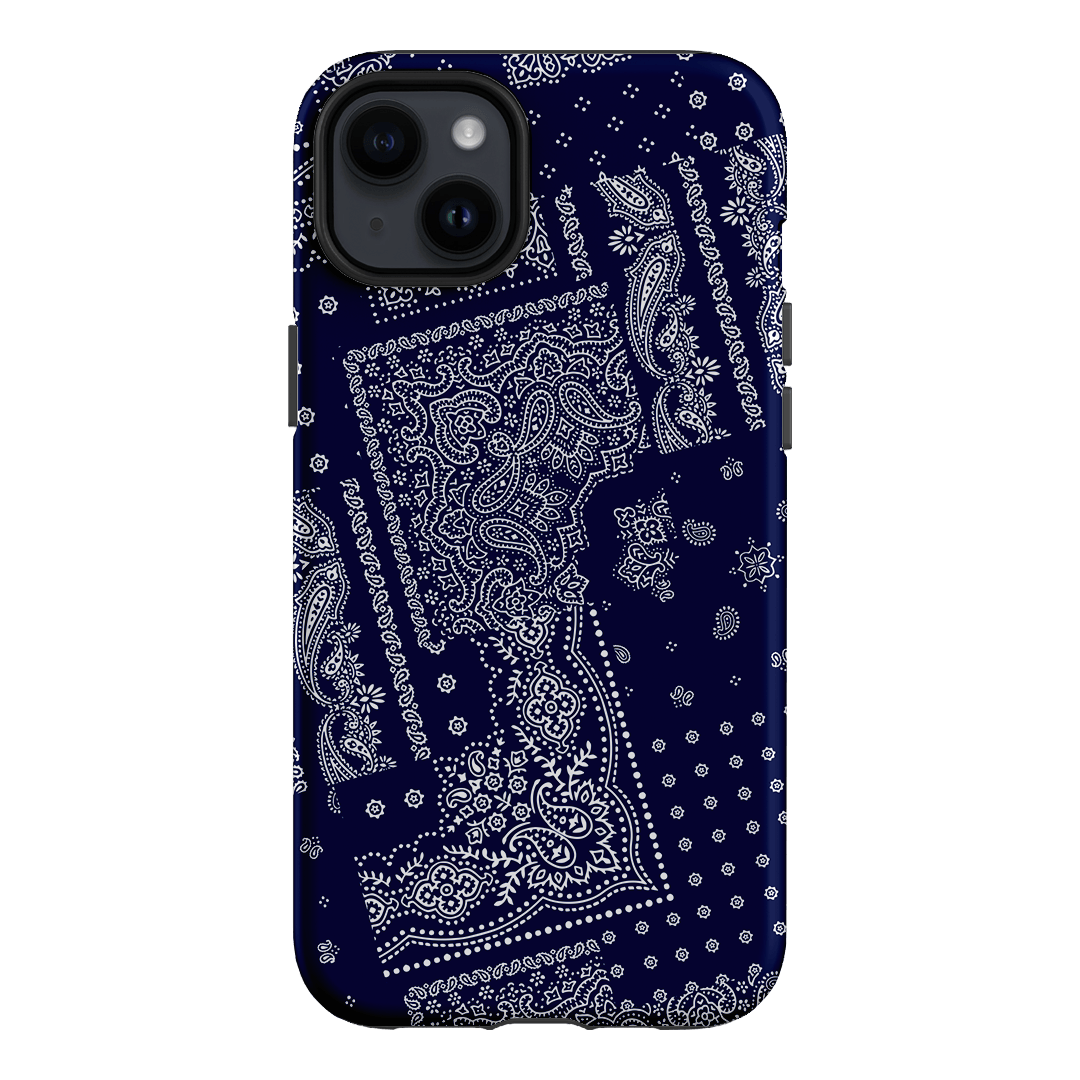 Paisley Indigo Printed Phone Cases iPhone 14 Plus / Armoured by The Dairy - The Dairy