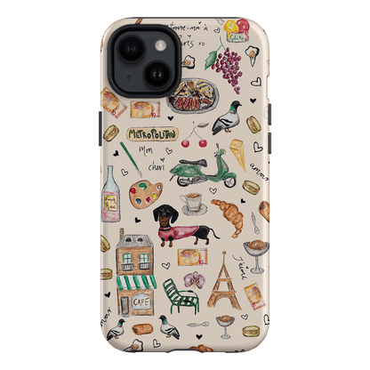 Parisian Daydream Printed Phone Cases iPhone 14 Plus / Armoured by BG. Studio - The Dairy