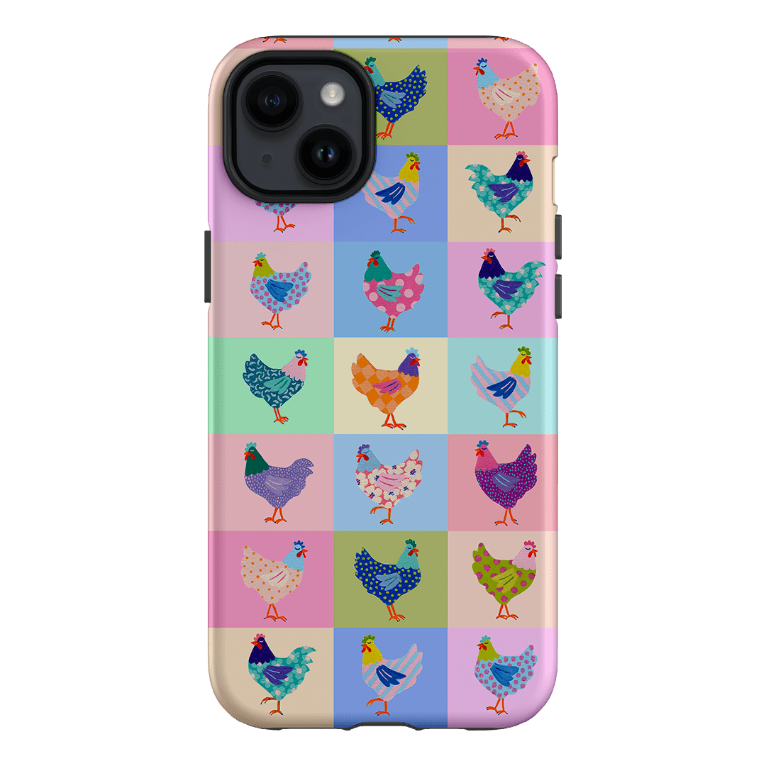 Pastel Chickens Printed Phone Cases iPhone 14 Plus / Armoured by Kayla Henley - The Dairy