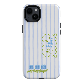 Patchwork Blue Printed Phone Cases iPhone 14 Plus / Armoured by Kayla Carr - The Dairy