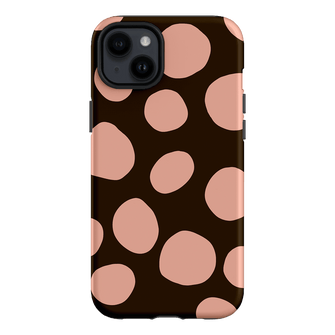 Pebbles Chocolate Pink Printed Phone Cases iPhone 14 Plus / Armoured by Veronica Tucker - The Dairy