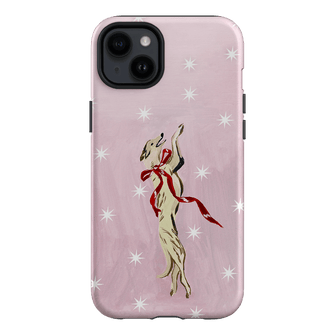 Pink Bow Hound Printed Phone Cases iPhone 14 Plus / Armoured by Lisa Hu - The Dairy