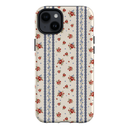 Rose Stripe Printed Phone Cases iPhone 14 Plus / Armoured by Kasiags Art - The Dairy