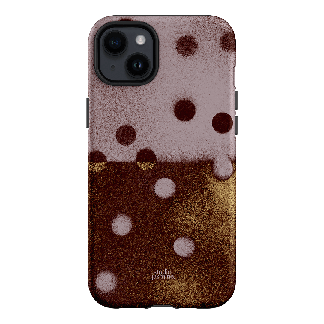 Rust Polka Dot Printed Phone Cases iPhone 14 Plus / Armoured by Jasmine Dowling - The Dairy