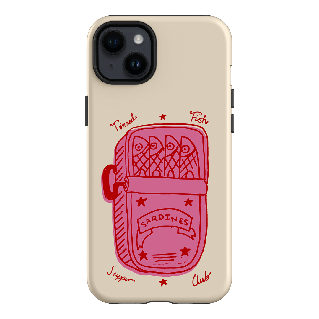 Sardine Social Red Printed Phone Cases iPhone 14 Plus / Armoured by The Dairy - The Dairy