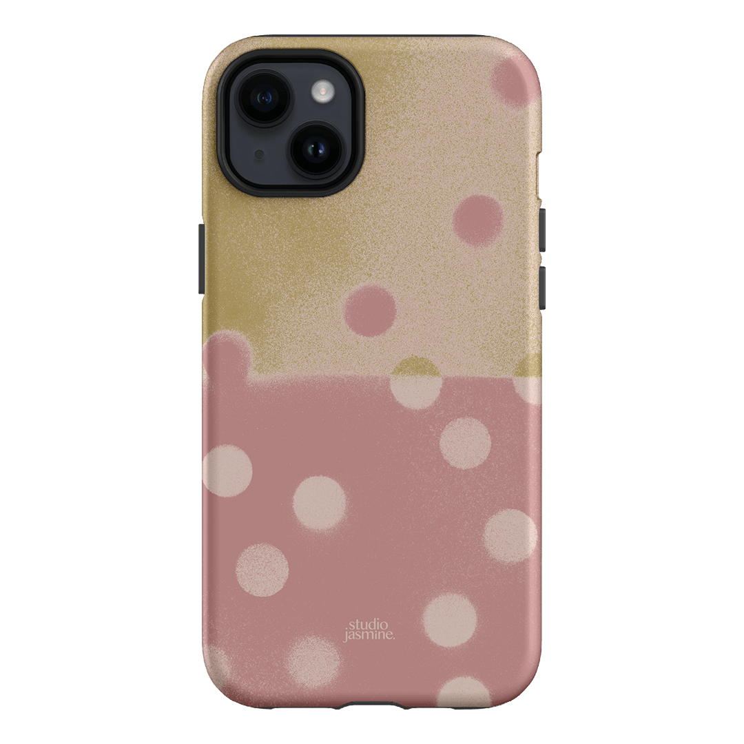 Strawberry Polka Dot Printed Phone Cases iPhone 14 Plus / Armoured by Jasmine Dowling - The Dairy