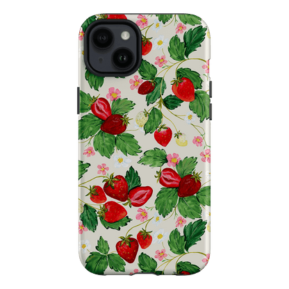 Strawberry Patch Printed Phone Cases iPhone 14 Plus / Armoured by Ellie Mae - The Dairy