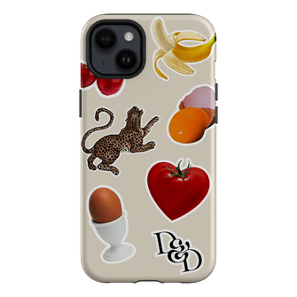 Sunday Stickers Cream Printed Phone Cases iPhone 14 Plus / Armoured by Desmond & Dempsey - The Dairy