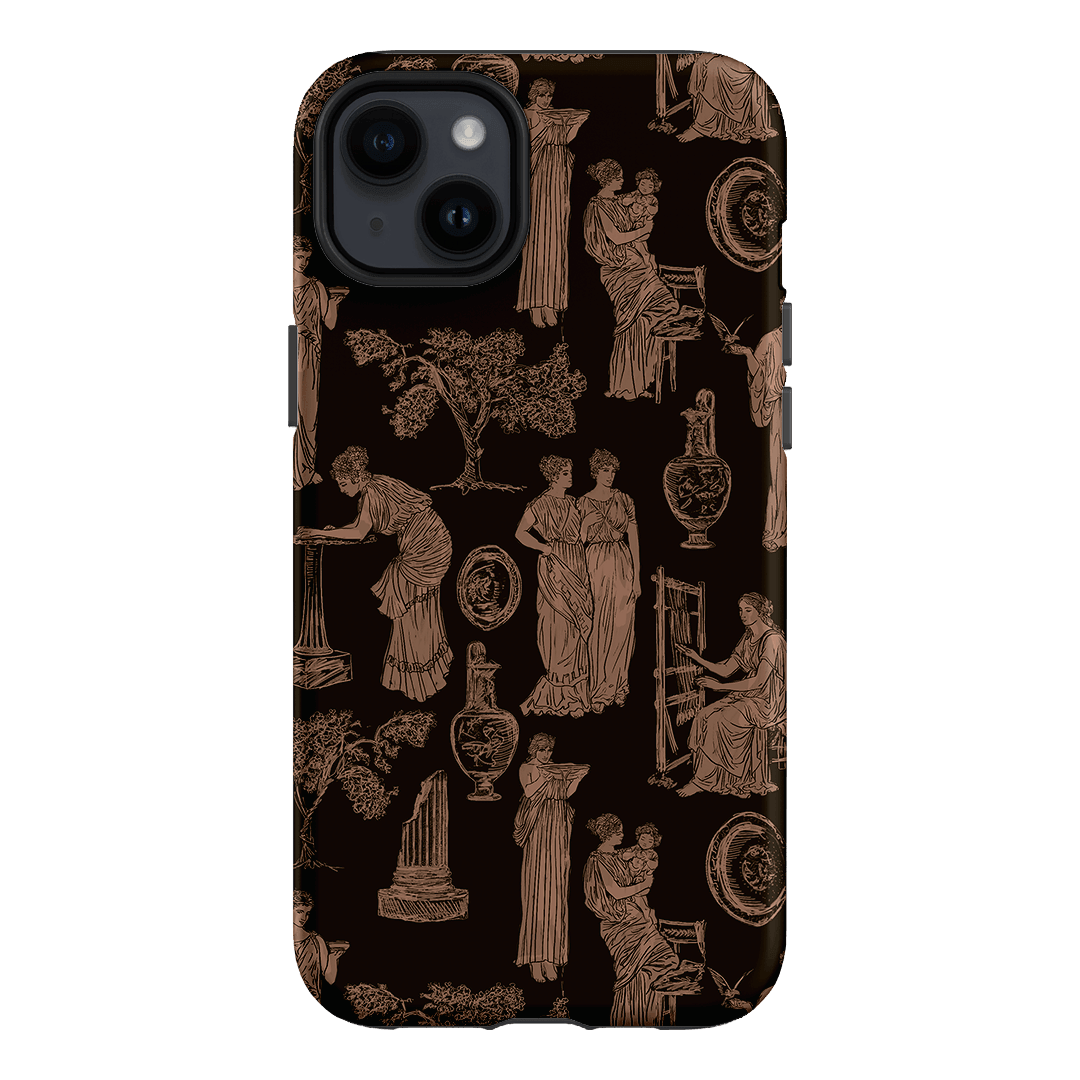 Symposium Burnt Umber Printed Phone Cases iPhone 14 Plus / Armoured by Veronica Tucker - The Dairy
