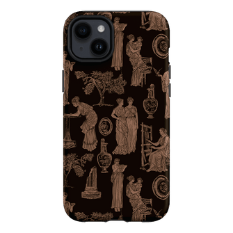 Symposium Burnt Umber Printed Phone Cases iPhone 14 Plus / Armoured by Veronica Tucker - The Dairy