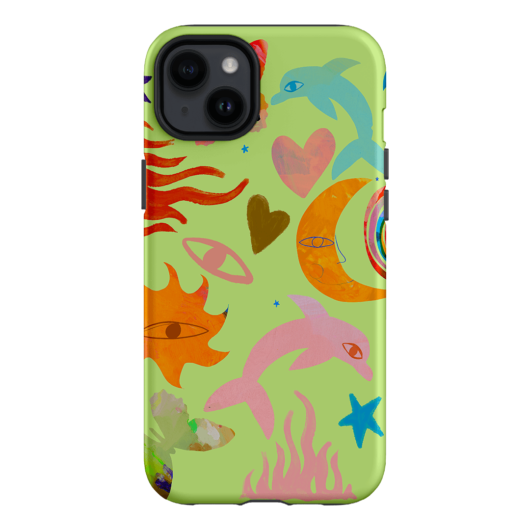 Tattoos Green Printed Phone Cases iPhone 14 Plus / Armoured by Kate Eliza - The Dairy