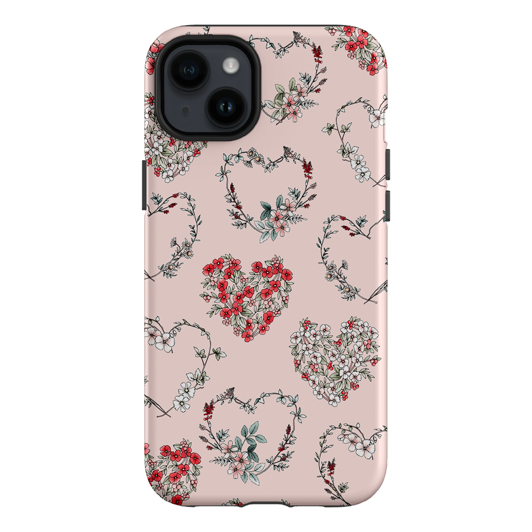 Wild Heart Wreath Printed Phone Cases iPhone 14 Plus / Armoured by Typoflora - The Dairy