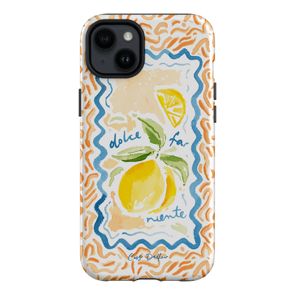 Dolce Far Niente Printed Phone Cases iPhone 14 Plus / Armoured by Cass Deller - The Dairy