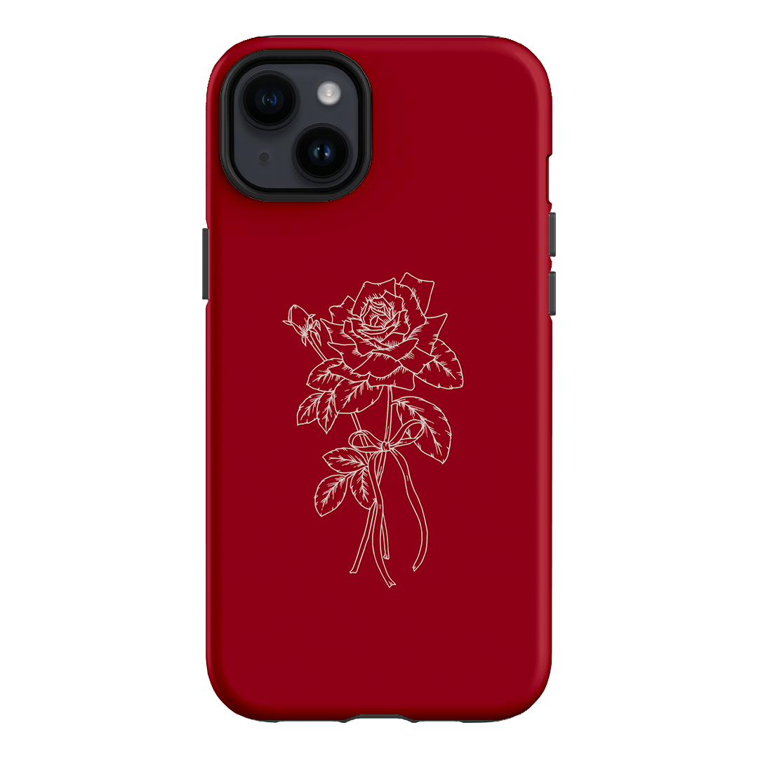 Red Rose Printed Phone Cases iPhone 14 Plus / Armoured by Typoflora - The Dairy