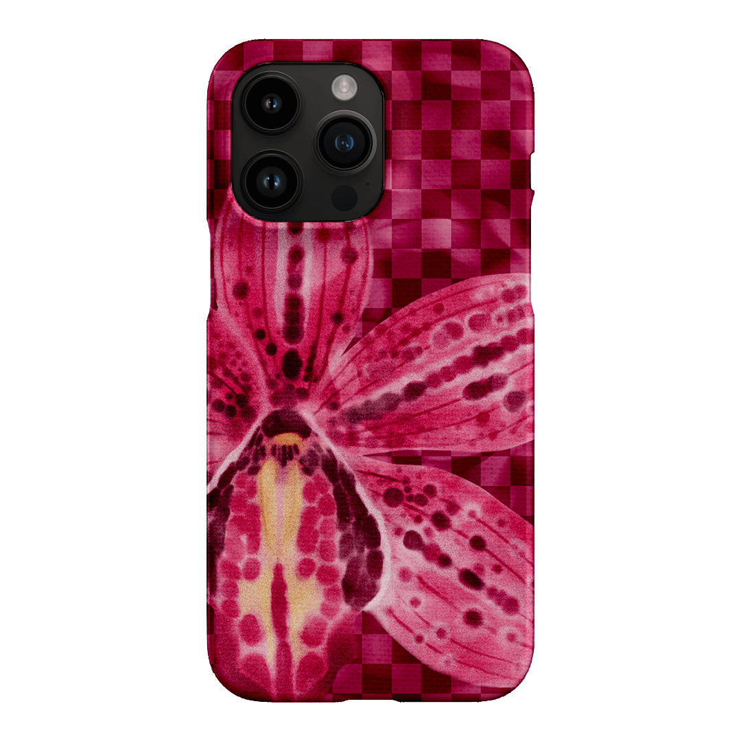 Check Orchid Printed Phone Cases iPhone 14 Pro Max / Snap by Sally Hungerford - The Dairy