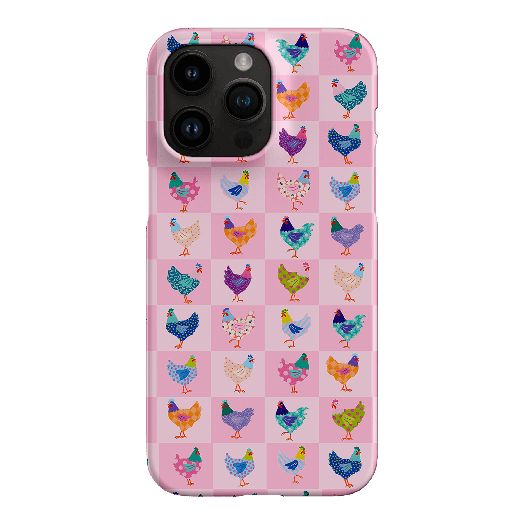 Checkered Chickens Printed Phone Cases iPhone 14 Pro Max / Snap by Kayla Henley - The Dairy