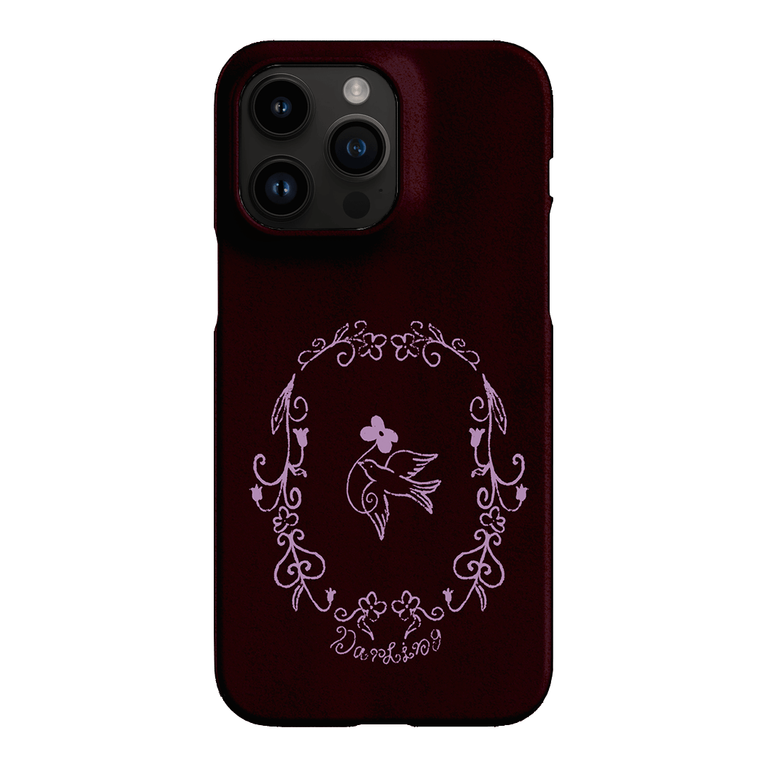 Darling Burgundy Printed Phone Cases by The Dairy - The Dairy
