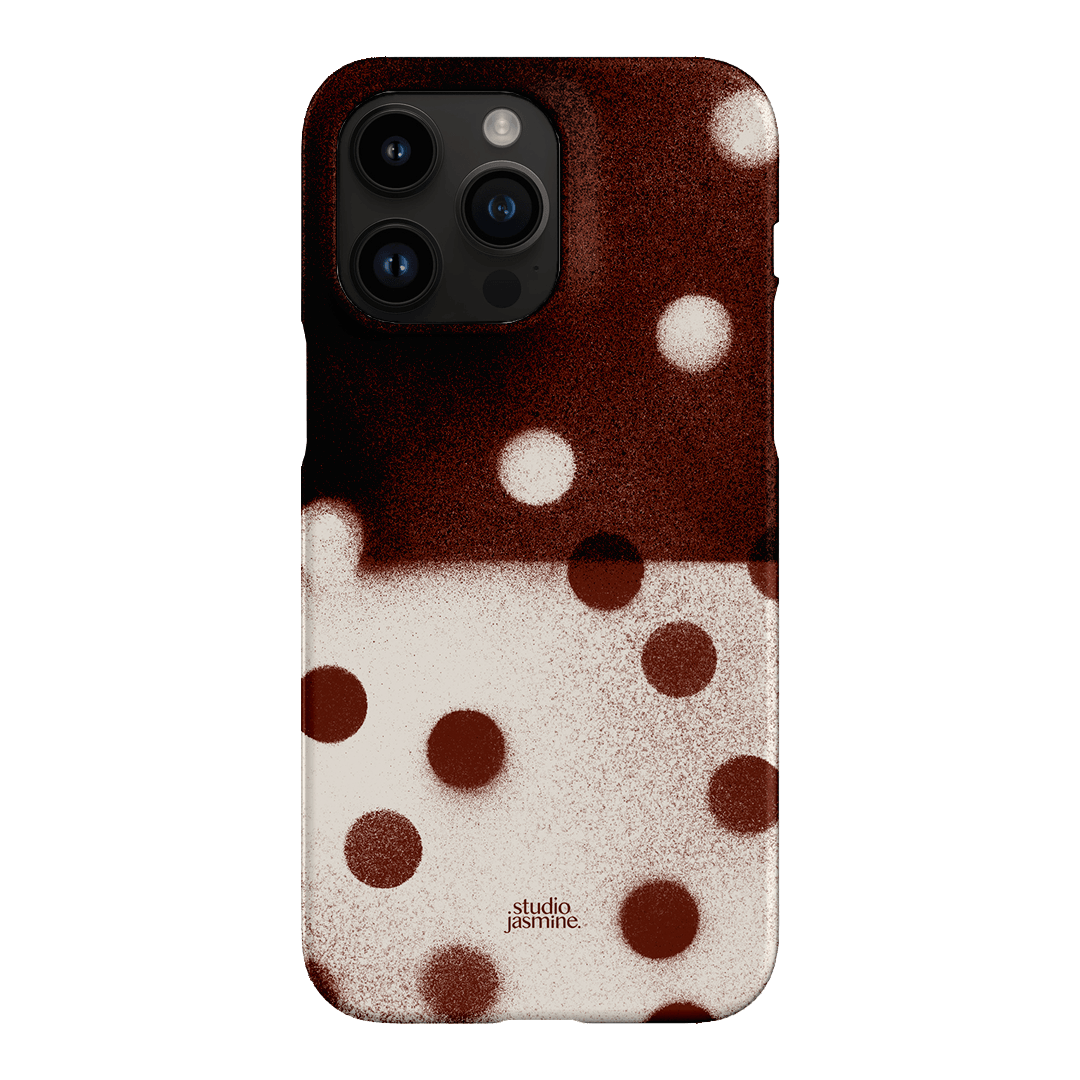 Espresso Polka Dot Printed Phone Cases iPhone 14 Pro Max / Snap by Jasmine Dowling - The Dairy