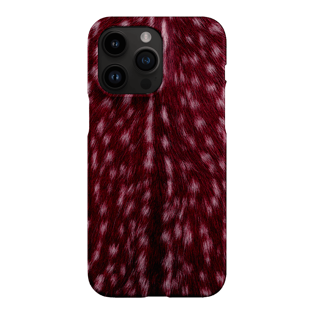 Fawn Burgundy Printed Phone Cases iPhone 14 Pro Max / Snap by The Dairy - The Dairy