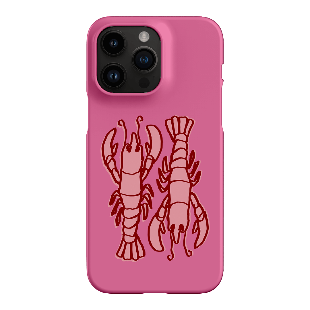 Lobster Love Pink Printed Phone Cases iPhone 14 Pro Max / Snap by The Dairy - The Dairy