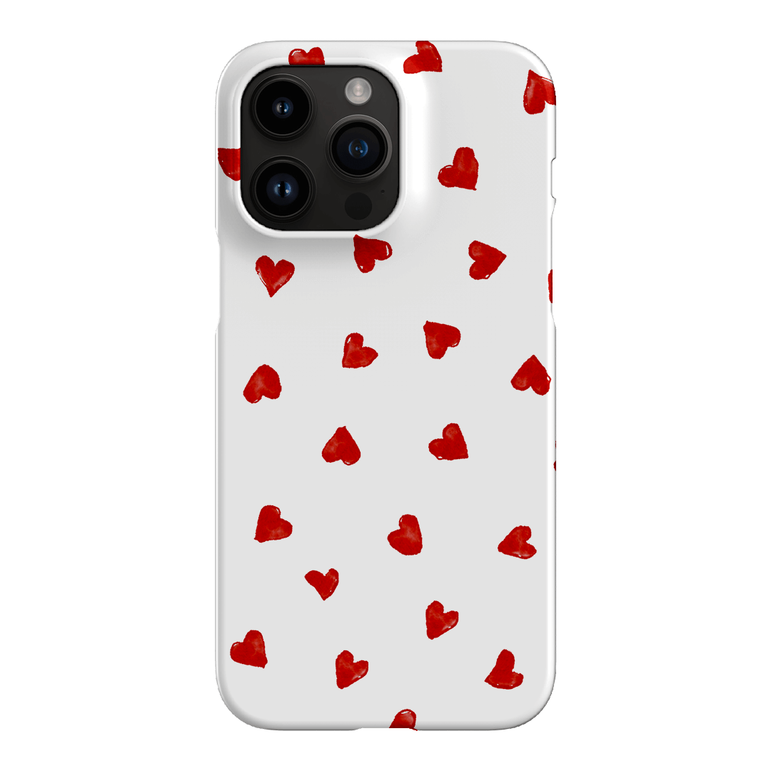 Love Hearts Printed Phone Cases iPhone 14 Pro Max / Snap by Oak Meadow - The Dairy