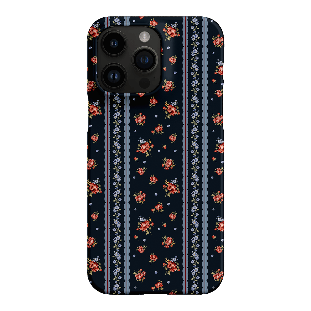Midnight Stripe Printed Phone Cases iPhone 14 Pro Max / Snap by Kasiags Art - The Dairy