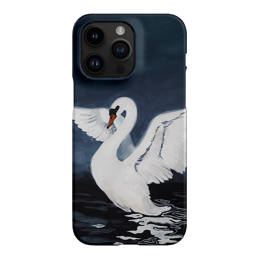 Midnight Swan Printed Phone Cases iPhone 14 Pro Max / Snap by Lisa Hu - The Dairy